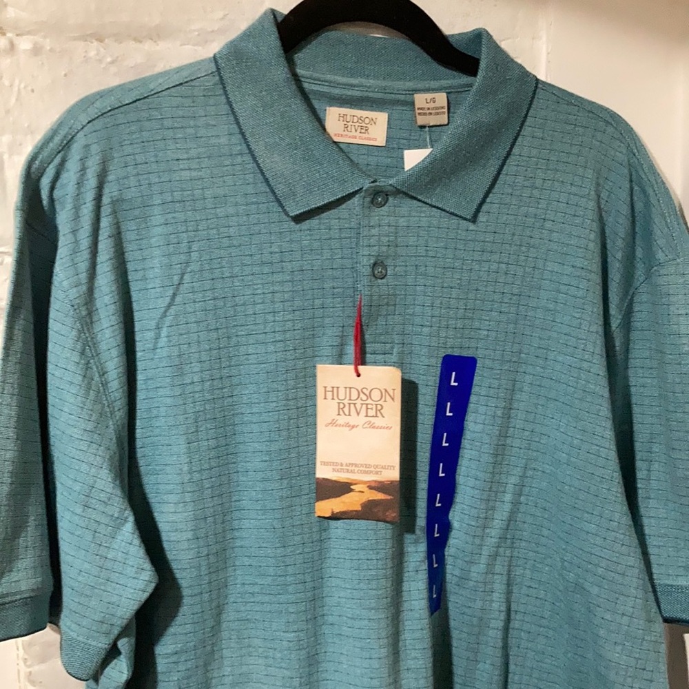 Heritage Polo | L | Hudson River | Aqua Haze
